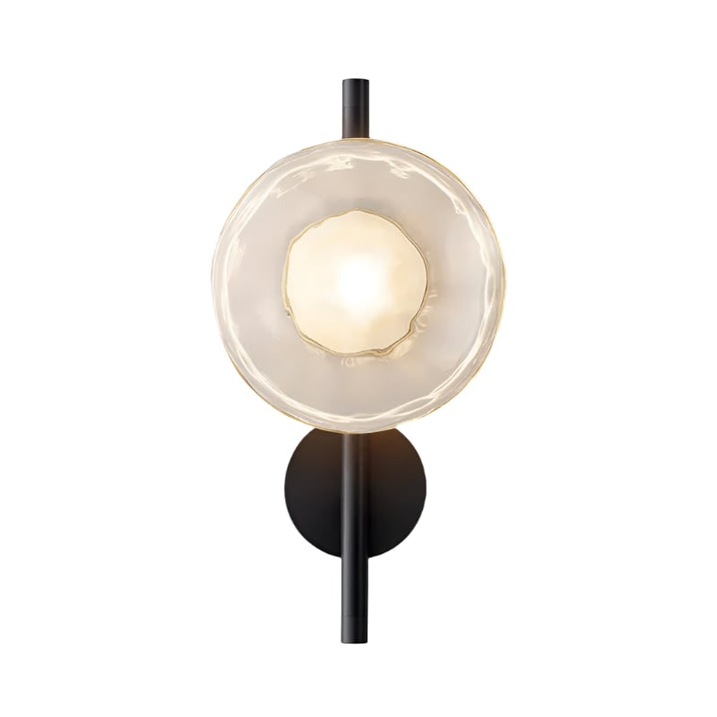 Wall Sconce Lighting with Textured Ripple Glass and Contemporary Design - Image 44