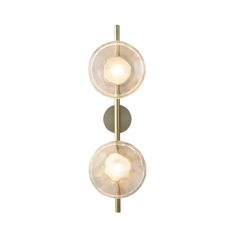 Wall Sconce Lighting with Textured Ripple Glass and Contemporary Design - Image 47