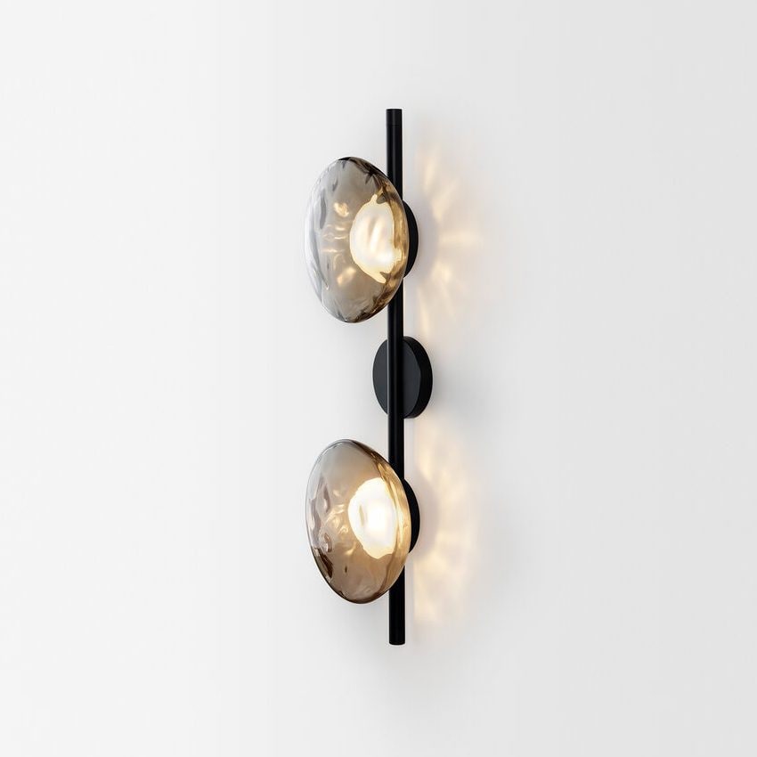 Wall Sconce Lighting with Textured Ripple Glass and Contemporary Design - Image 5