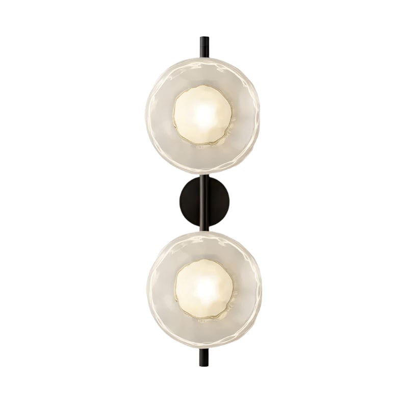 Wall Sconce Lighting with Textured Ripple Glass and Contemporary Design - Image 50