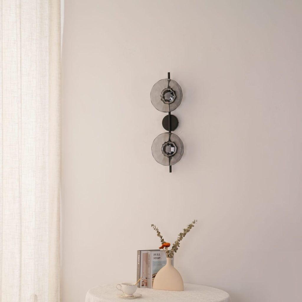 Wall Sconce Lighting with Textured Ripple Glass and Contemporary Design - Image 6
