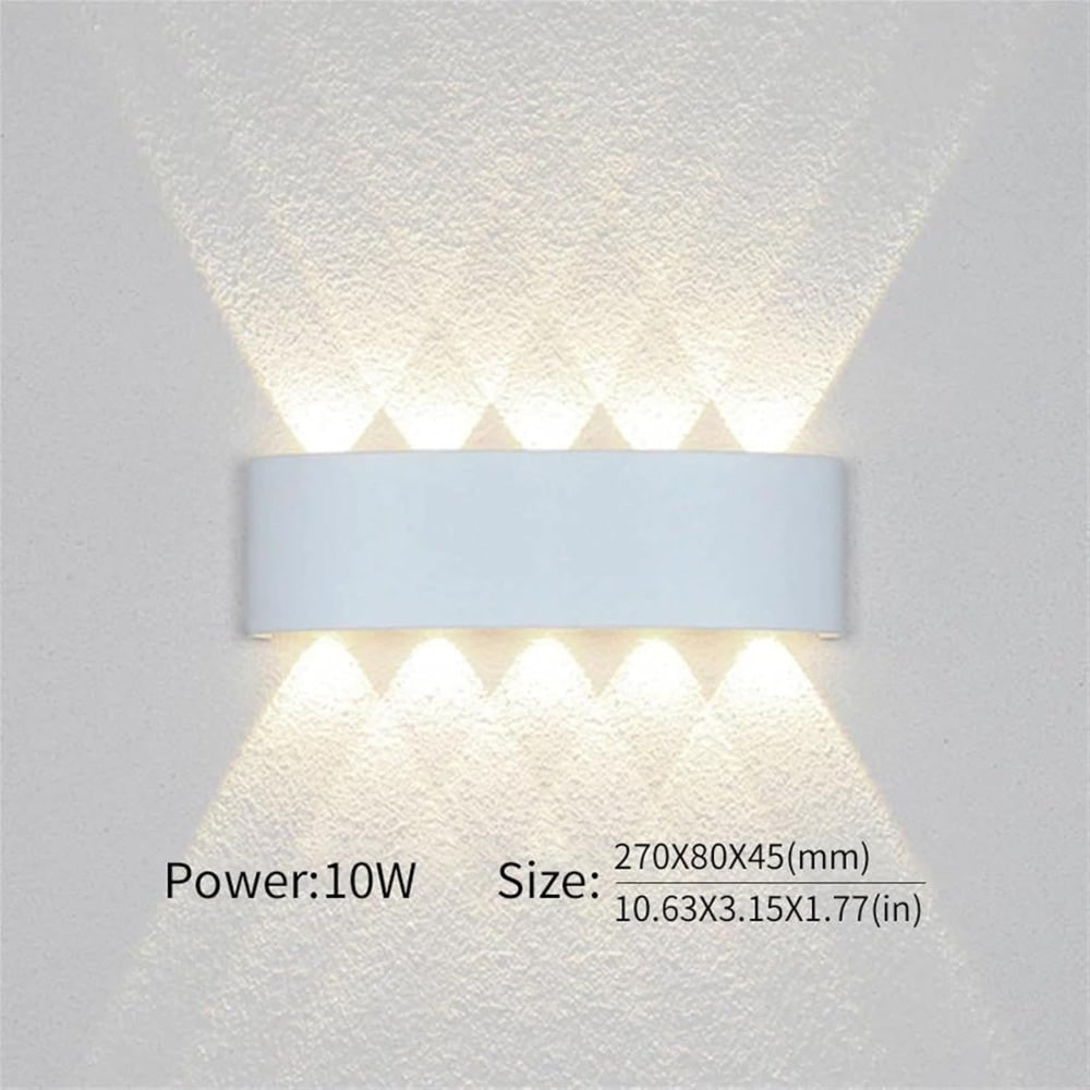 Wall Sconce Lighting with Up and Down LED for Indoor and Outdoor Use - Image 13