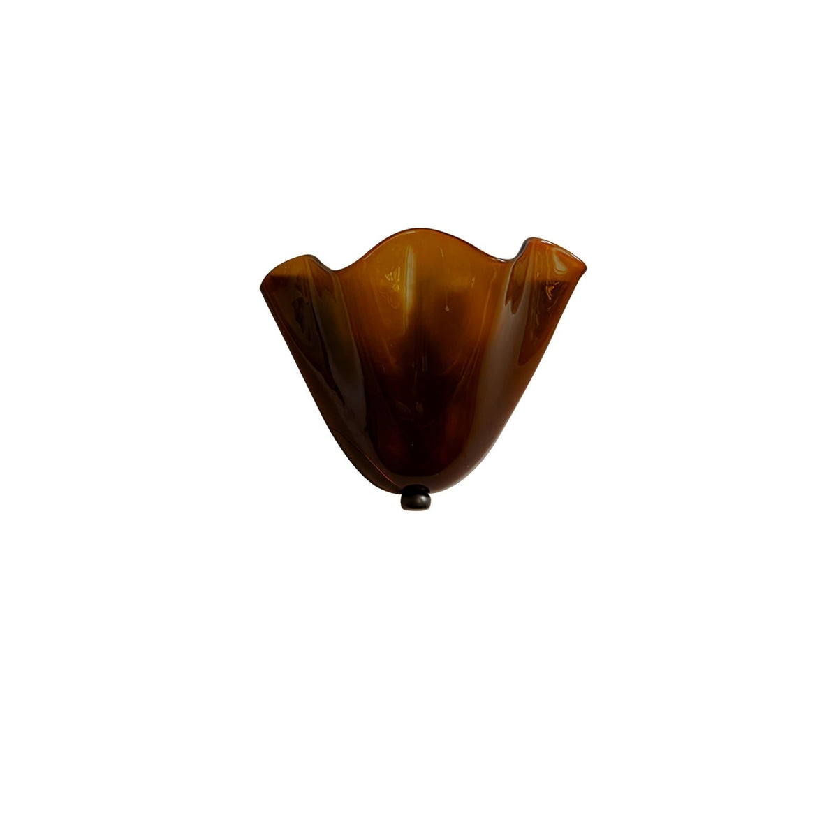 Wall Sconce Lighting with Wavy Glass Shade and Brass Finial for Hallway Bedroom - Image 23