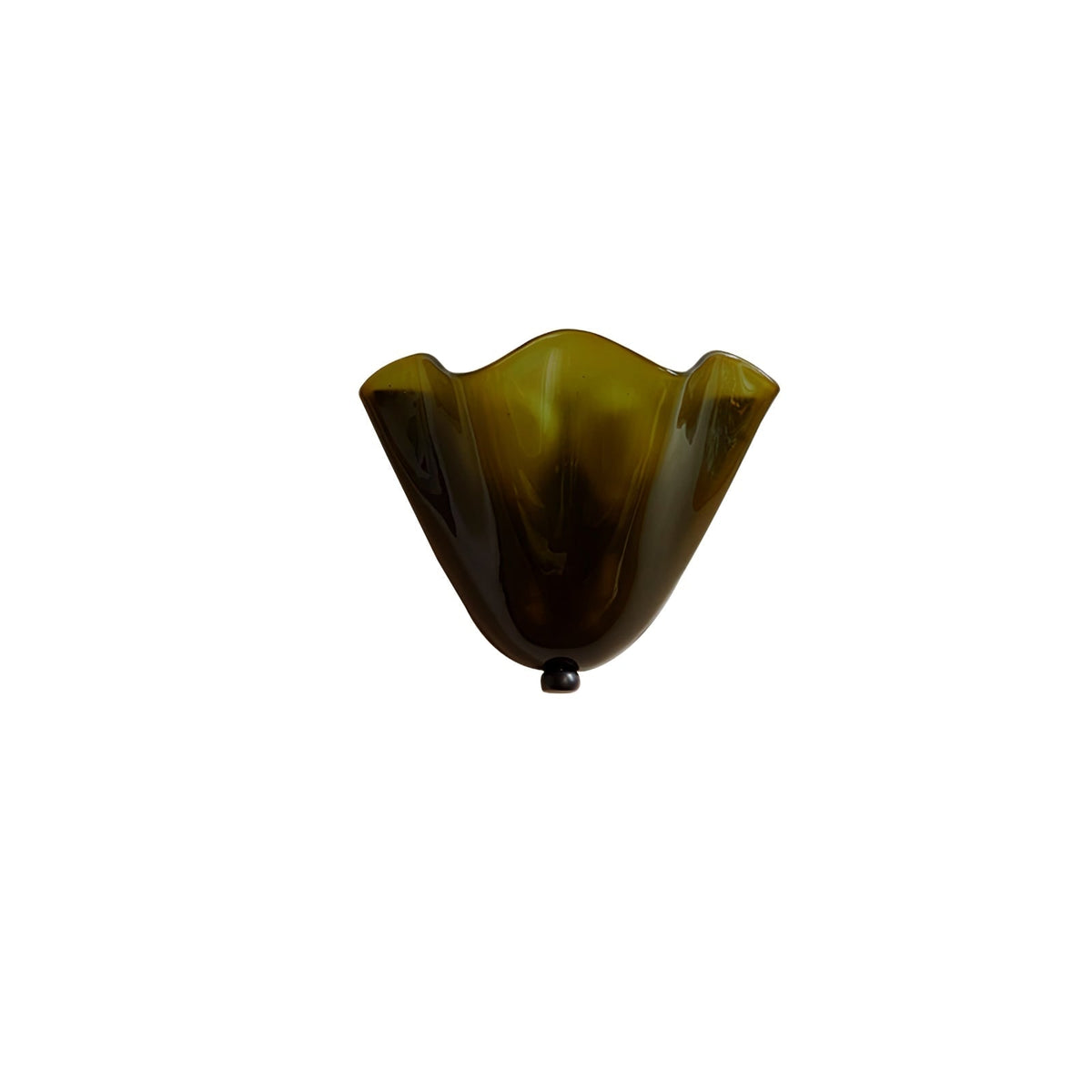 Wall Sconce Lighting with Wavy Glass Shade and Brass Finial for Hallway Bedroom - Image 24