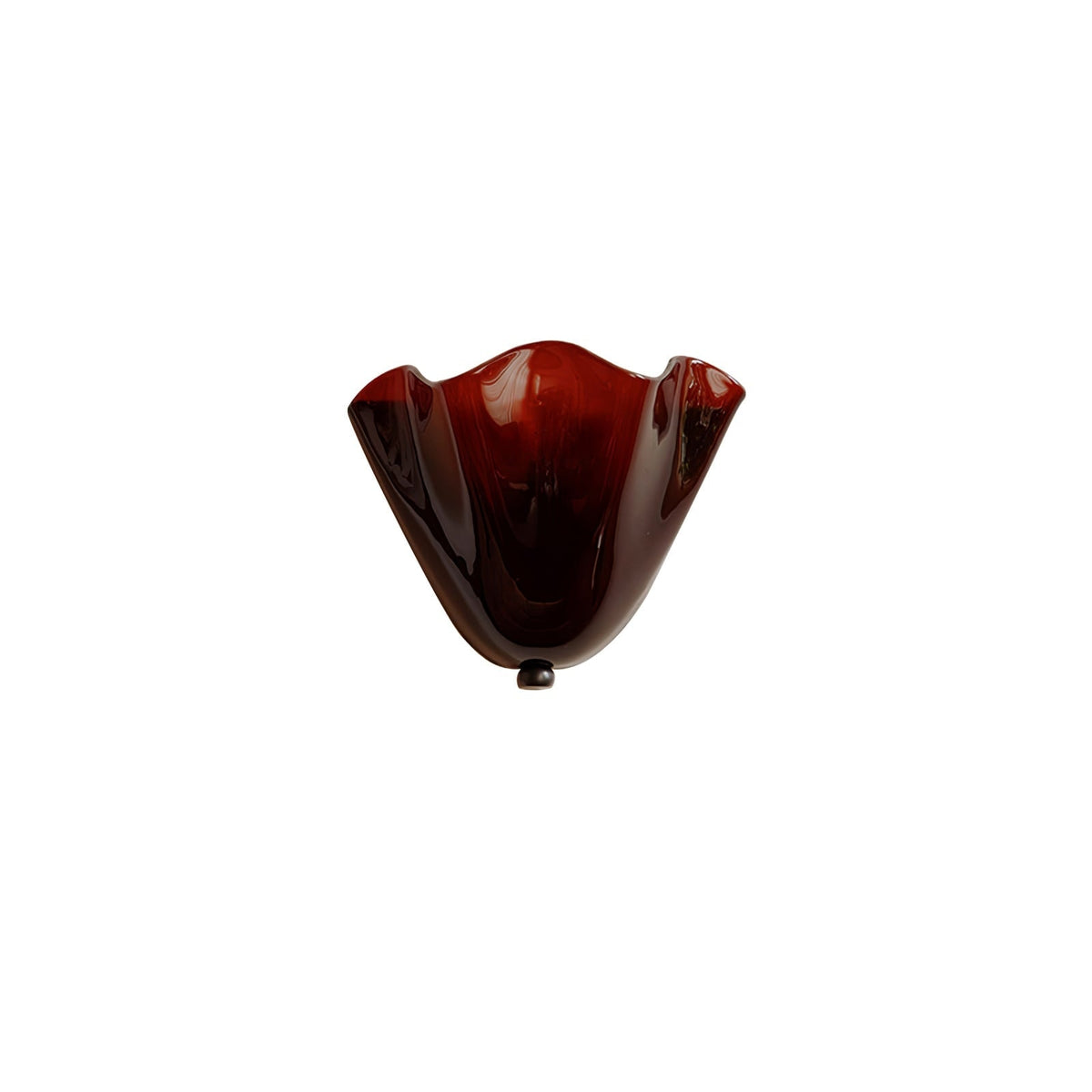 Wall Sconce Lighting with Wavy Glass Shade and Brass Finial for Hallway Bedroom - Image 25