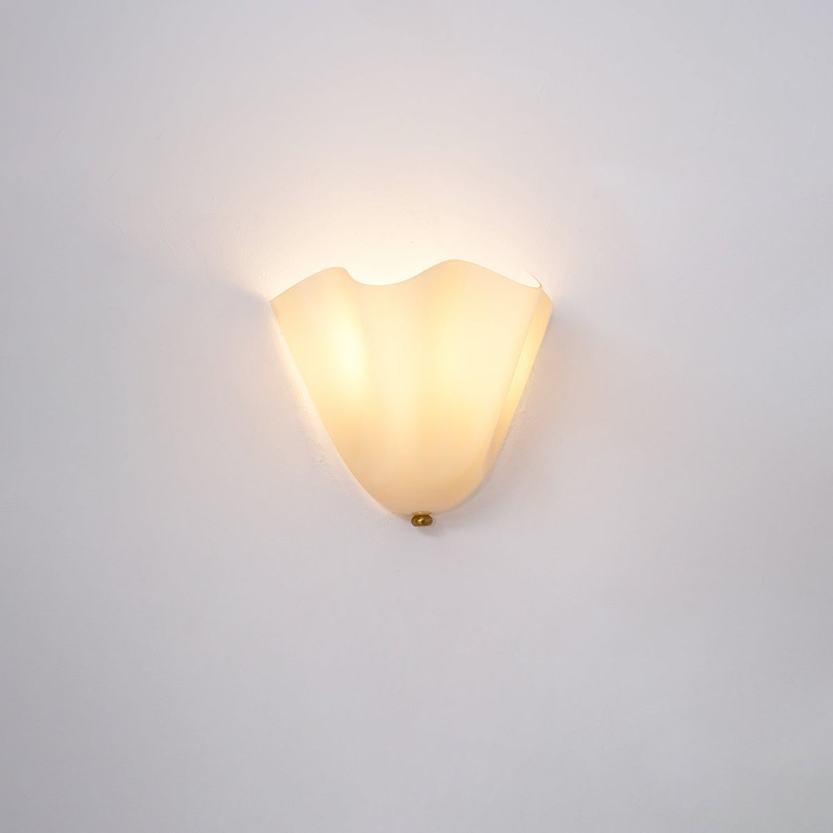 Wall Sconce Lighting with Wavy Glass Shade and Brass Finial for Hallway Bedroom - Image 52