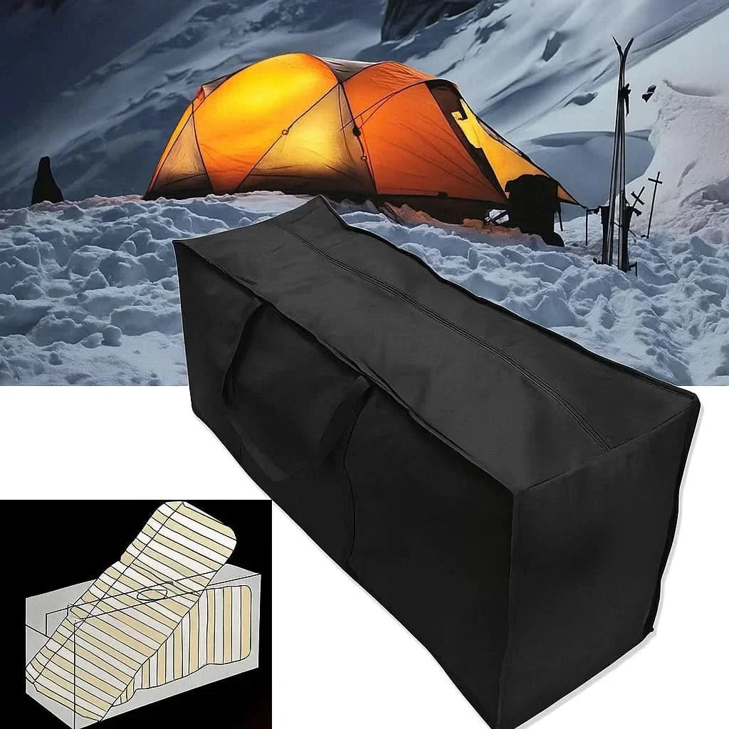 Waterproof Outdoor Cushion Storage Bag with Zipper and Handles for Patio Furniture - Image 9