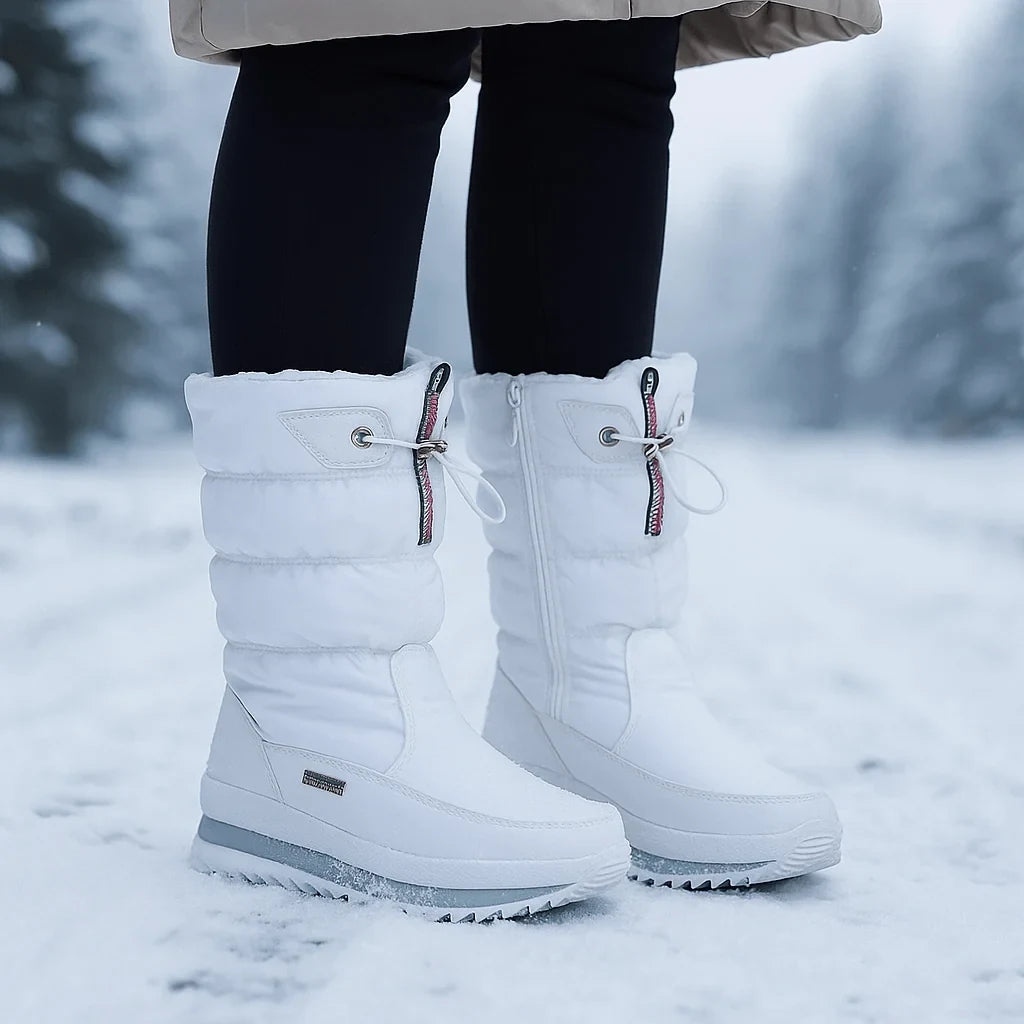 Waterproof Quilted Mid-Calf with Side Zipper and Insulated Lining - Image 2