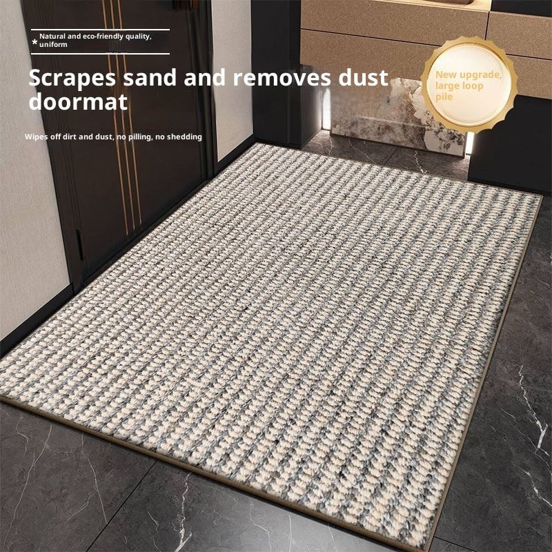 Welcome Door Mat Non-Slip Absorbent Indoor Entrance with Textured Loop Pile - Image 16