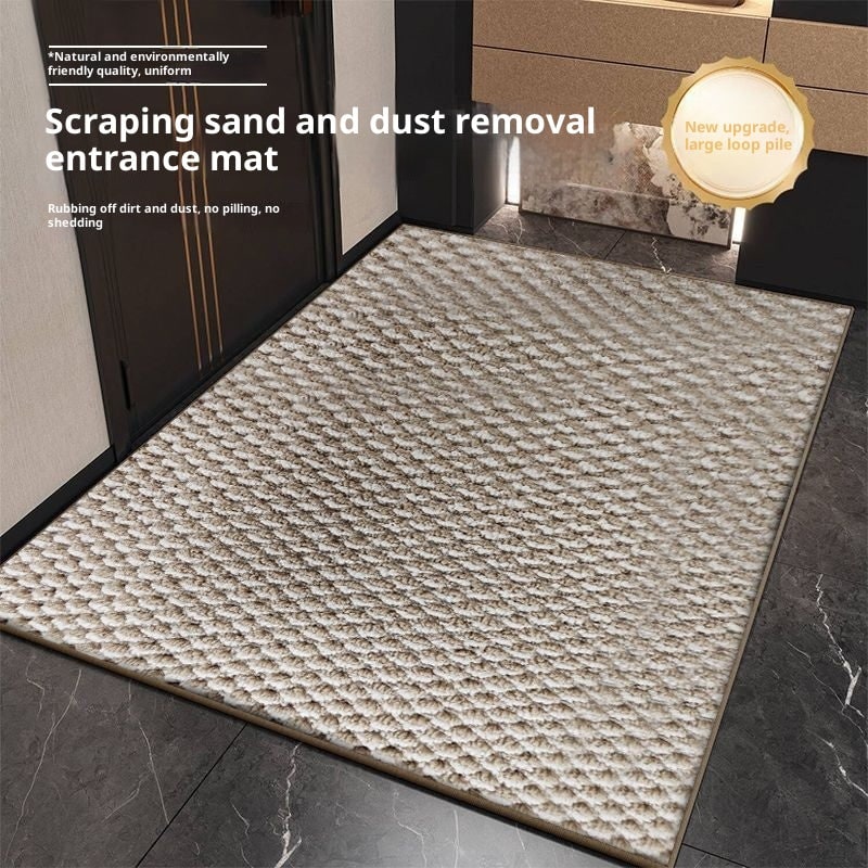 Welcome Door Mat Non-Slip Absorbent Indoor Entrance with Textured Loop Pile - Image 19