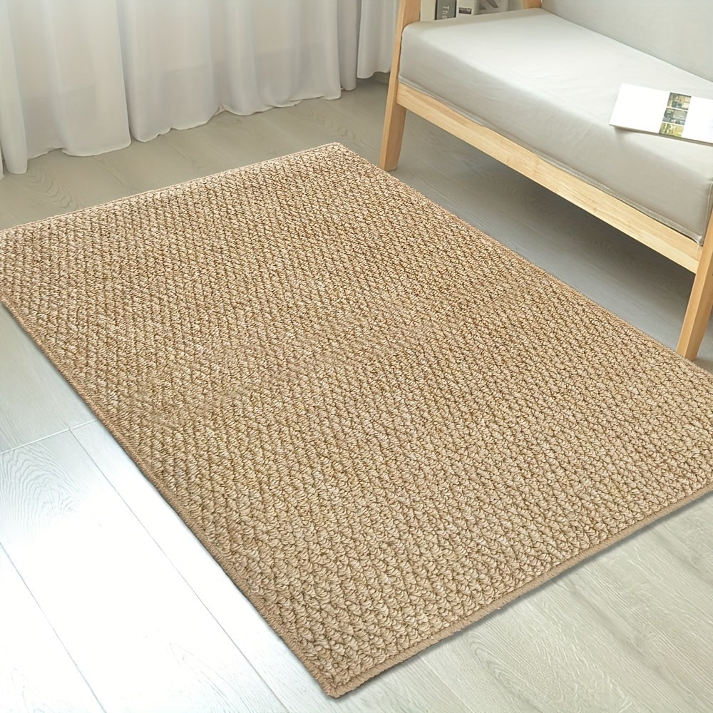 Welcome Door Mat Non-Slip Absorbent Indoor Entrance with Textured Loop Pile - Image 4