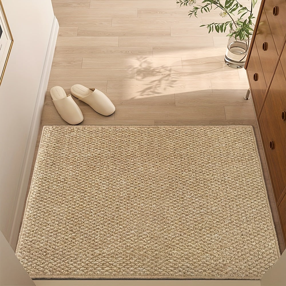 Welcome Door Mat Non-Slip Absorbent Indoor Entrance with Textured Loop Pile - Image 6