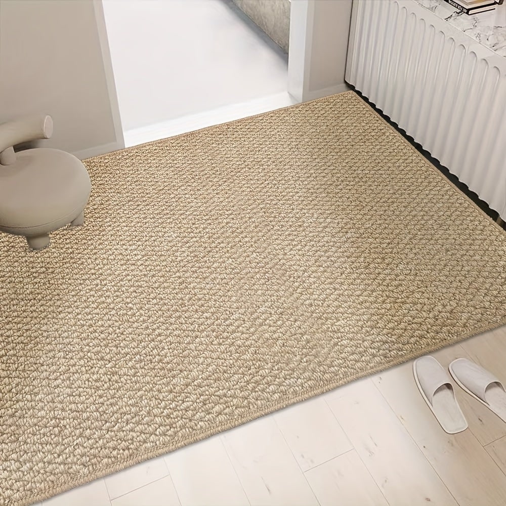 Welcome Door Mat Non-Slip Absorbent Indoor Entrance with Textured Loop Pile - Image 7