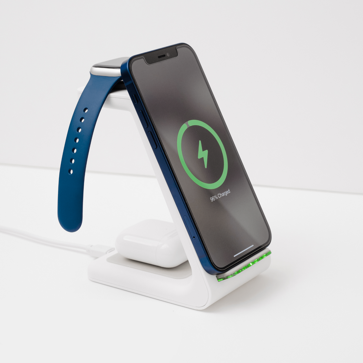 Wireless Charging Station for Phone Watch and Earbuds with Fast 15w Dock - Image 1