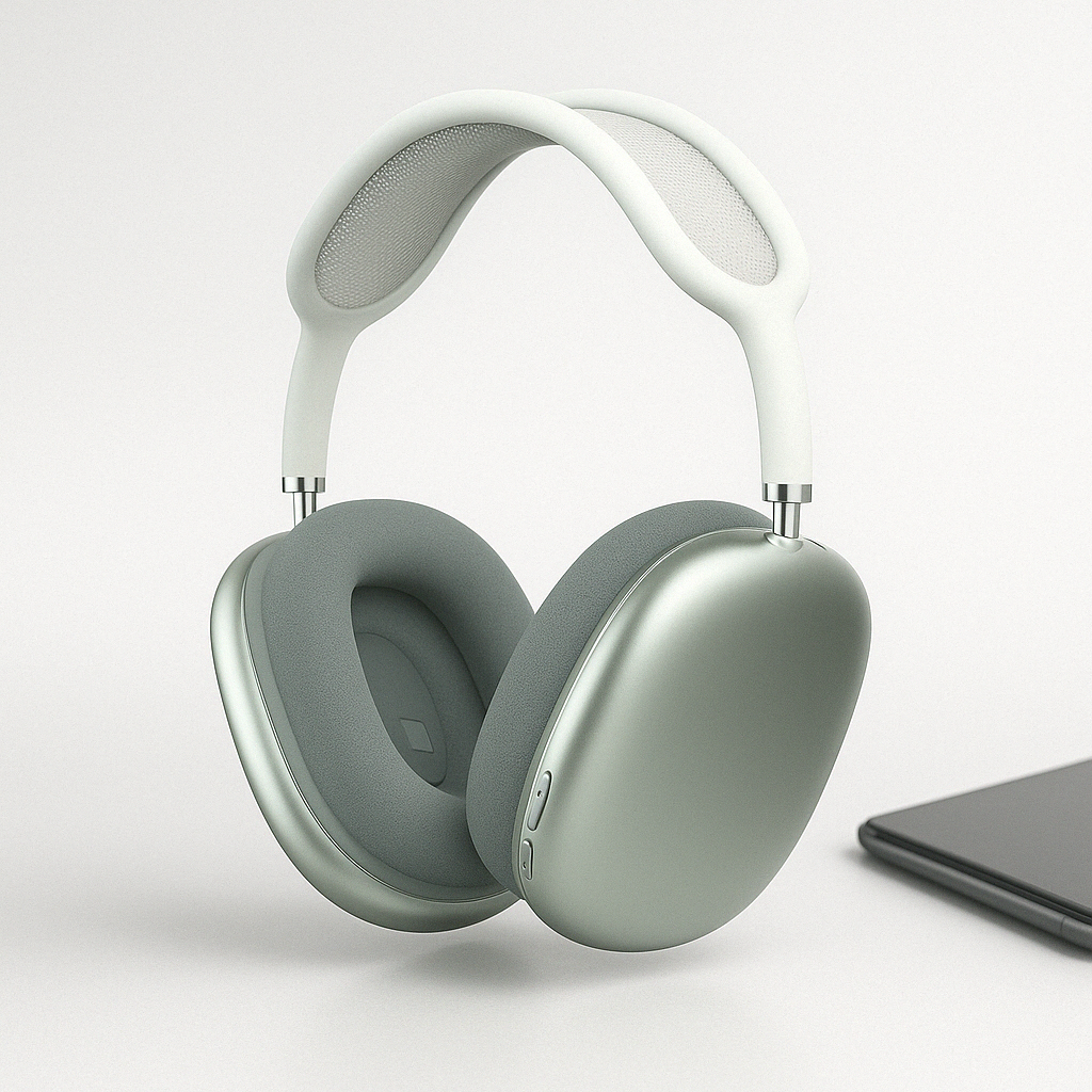 Wireless Noise Cancelling Over Ear Headphones with Bluetooth and Mesh Headband - Image 7