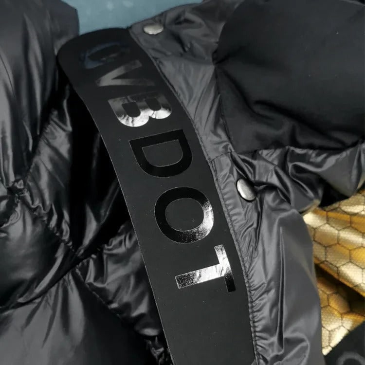 Women's Down Puffer Jacket with Hood Long Black Winter Coat Water-Resistant with Side Snap Vents - Image 5