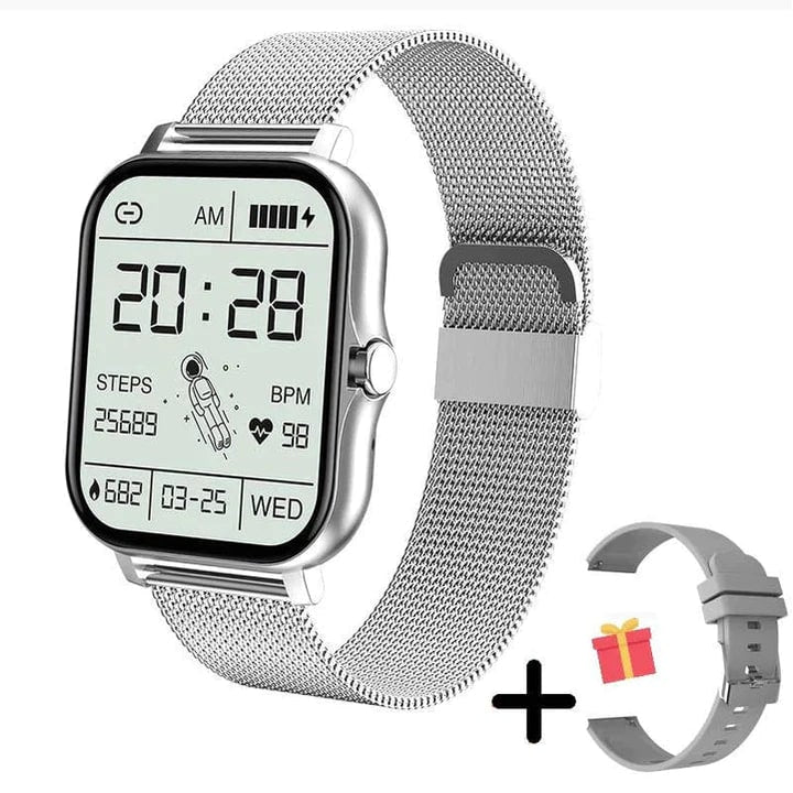 Women's GPS Smartwatch with Heart Rate Monitor Fitness Tracking and Metal Mesh Band - Image 5