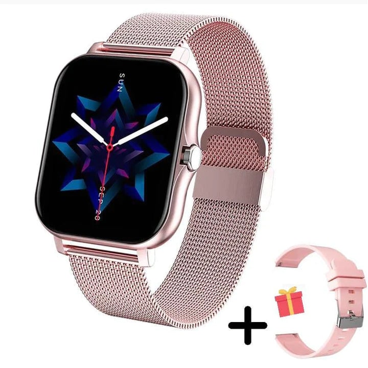 Women's GPS Smartwatch with Heart Rate Monitor Fitness Tracking and Metal Mesh Band - Image 6