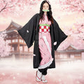 Women's Halloween Anime Cosplay Costume with Haori Robe Uniform Set for Character - Image 1