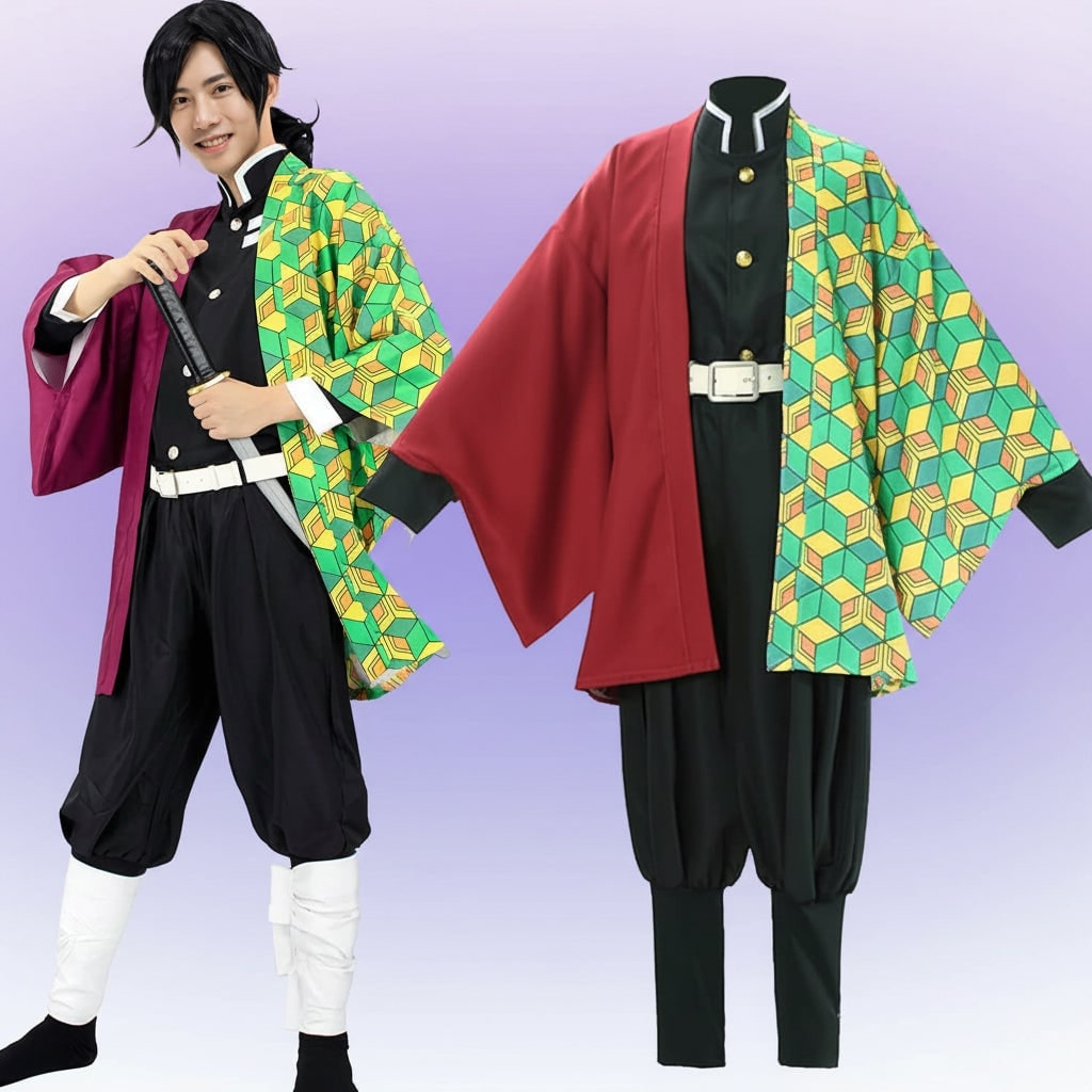 Women's Halloween Anime Cosplay Costume with Haori Robe Uniform Set for Character - Image 9