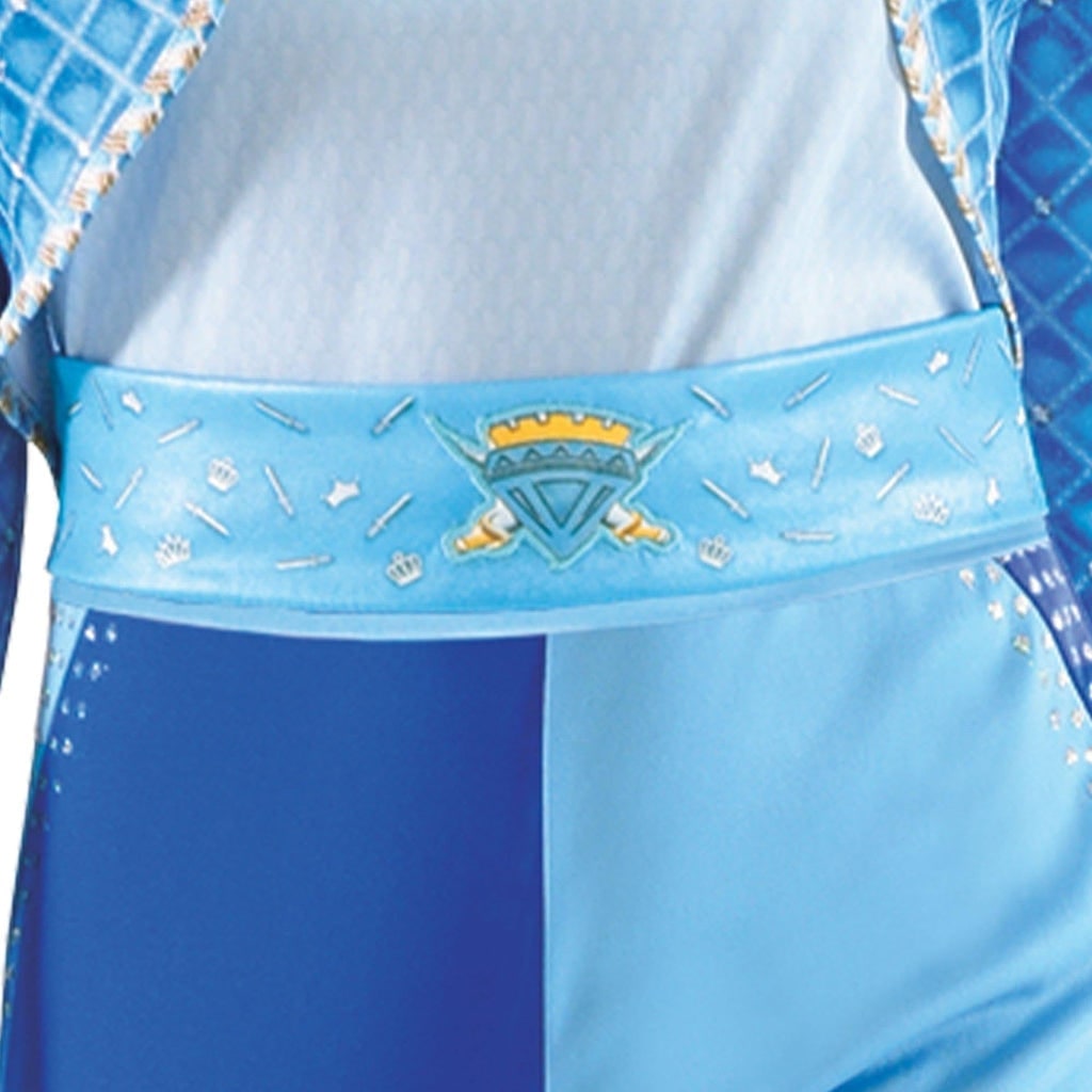 Women's Halloween Cosplay Costume Blue Character Jacket and Pants Set with Choker - Image 6