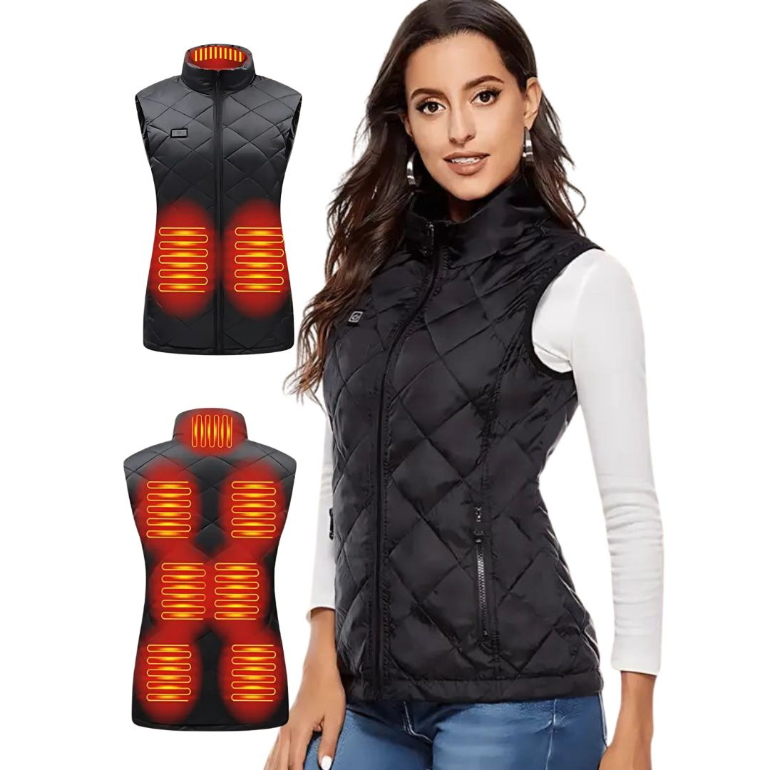 Women's Heated Vest with USB Charging Lightweight Quilted Design and Adjustable Heat Levels - Image 1