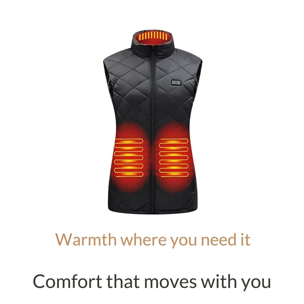 Women's Heated Vest with USB Charging Lightweight Quilted Design and Adjustable Heat Levels - Image 3