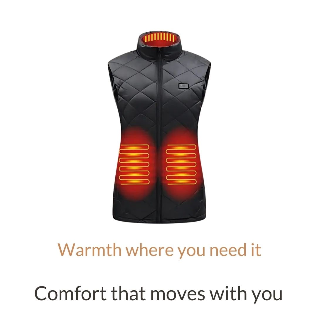 Women's Heated Vest with USB Charging Lightweight Quilted Design and Adjustable Heat Levels - Image 3