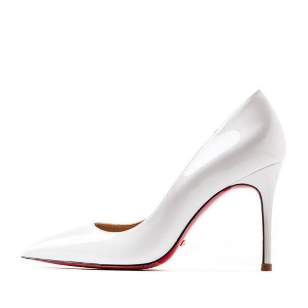 Women's High Heel Pumps with Pointed Toe and Stiletto in Patent Leather - Image 16