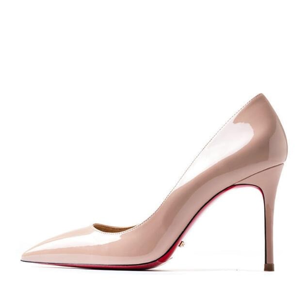 Women's High Heel Pumps with Pointed Toe and Stiletto in Patent Leather - Image 19