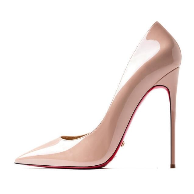 Women's High Heel Pumps with Pointed Toe and Stiletto in Patent Leather - Image 22
