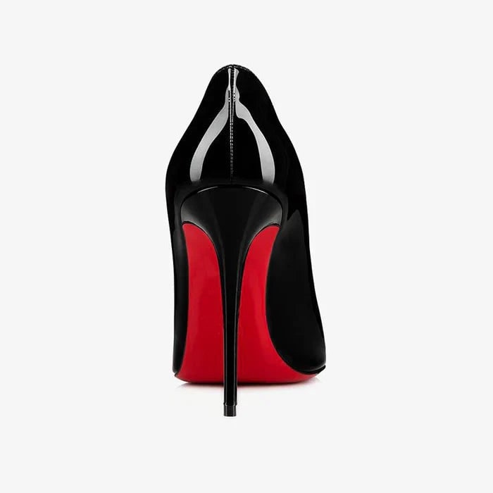 Women's High Heel Pumps with Pointed Toe and Stiletto in Patent Leather - Image 6