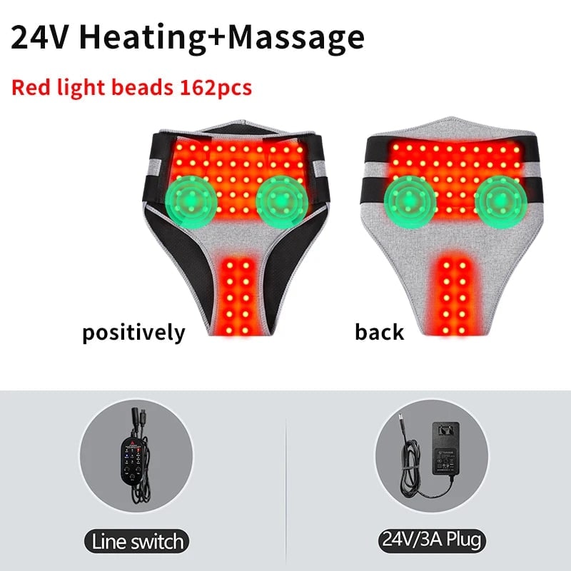 Women's Menstrual Heating Pad with Vibration Massage and Lower Back Wrap for Cramps - Image 14