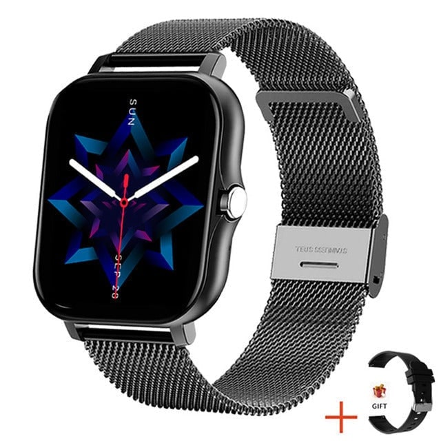 Women's Smartwatch with Fitness Tracking GPS Mesh Metal Band and Touch Screen Display - Image 11