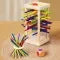 Wooden Tower Game with Colored Sticks and Balls for Balance Block Play - Image 1